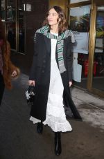 ALEXA CHUNG Arrives at Calvin Klein Fashion Show in New York 02/10/2017