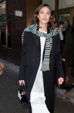 ALEXA CHUNG Arrives at Calvin Klein Fashion Show in New York 02/10/2017
