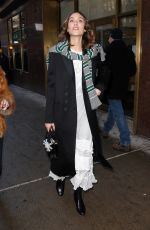 ALEXA CHUNG Arrives at Calvin Klein Fashion Show in New York 02/10/2017
