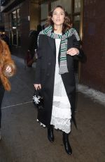 ALEXA CHUNG Arrives at Calvin Klein Fashion Show in New York 02/10/2017
