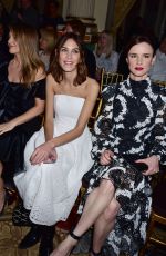 ALEXA CHUNG at Christian Siriano Fashion Show in New York 02/11/2017