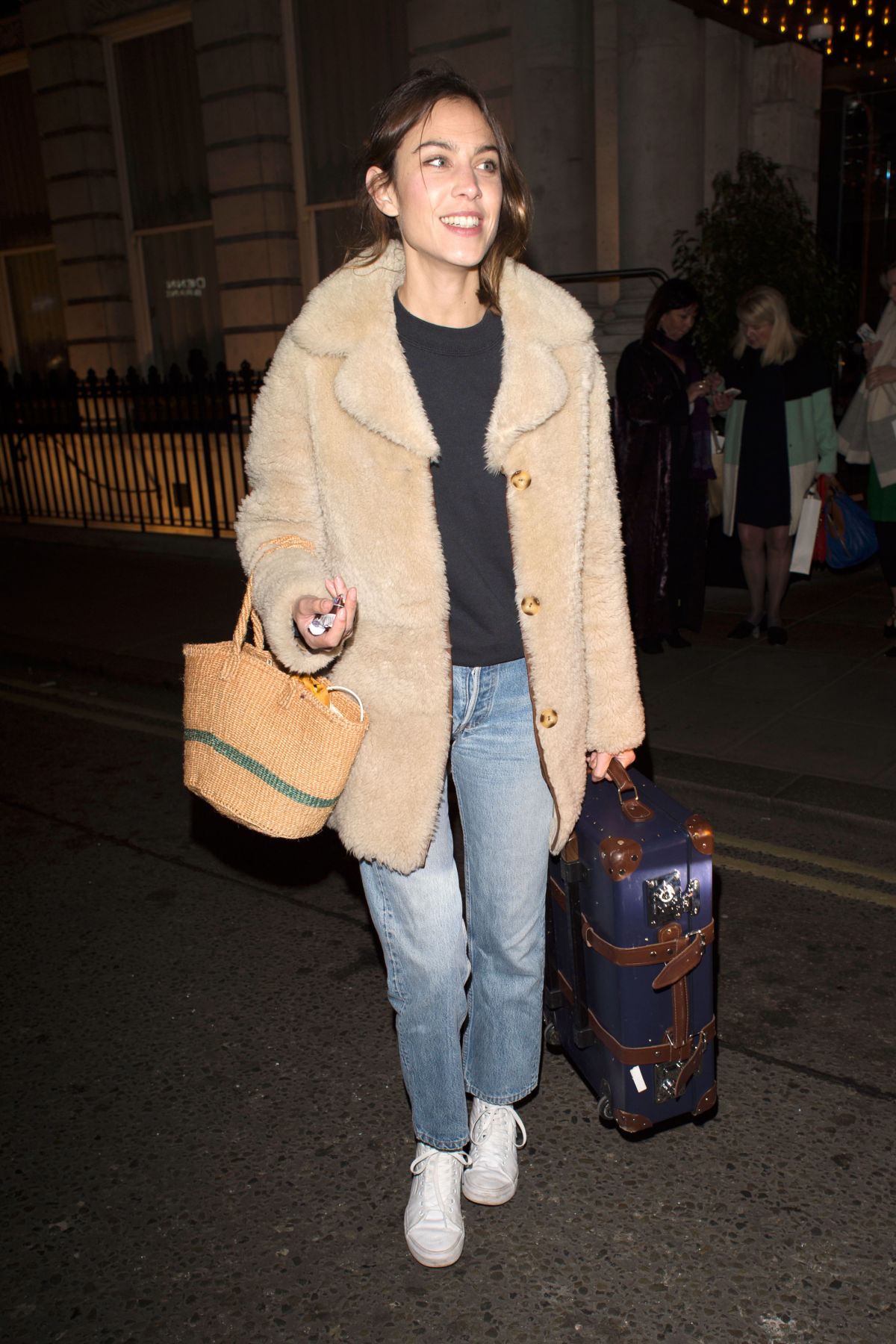 ALEXA CHUNG Leaves Her Hotel in London 02/18/2017 – HawtCelebs