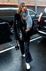 ALEXA CHUNG Out and About in New York 02/09/2017