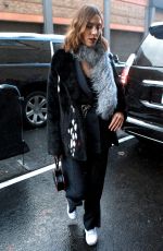 ALEXA CHUNG Out and About in New York 02/09/2017