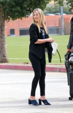 ALI LATRER on a Movie Set in Hollywood 02/16/2017
