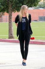 ALI LATRER on a Movie Set in Hollywood 02/16/2017