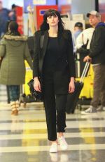 ALI LOHAN at JFK Airport in New York 02/09/2017