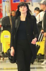 ALI LOHAN at JFK Airport in New York 02/09/2017