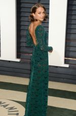 ALICIA VIKANDER at 2017 Vanity Fair Oscar Party in Beverly Hills 02/26/2017