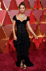 ALICIA VIKANDER at 89th Annual Academy Awards in Hollywood 02/26/2017