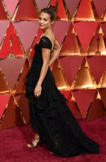 ALICIA VIKANDER at 89th Annual Academy Awards in Hollywood 02/26/2017
