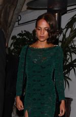 ALICIA VIKANDER at Chateau Marmont Hotel in West Hollywood 02/26/2017