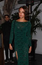 ALICIA VIKANDER at Chateau Marmont Hotel in West Hollywood 02/26/2017