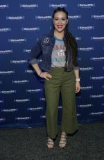ALYSSA MILANO at SiriusXM at Super Bowl LI Radio Row in Houston 02/03/2017