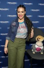 ALYSSA MILANO at SiriusXM at Super Bowl LI Radio Row in Houston 02/03/2017