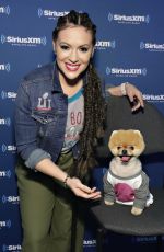 ALYSSA MILANO at SiriusXM at Super Bowl LI Radio Row in Houston 02/03/2017