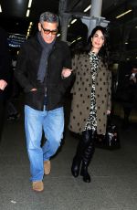 AMAL and George CLOONEY at St Pancras Eurostar in London 02/26/2017