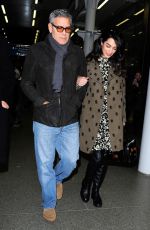 AMAL and George CLOONEY at St Pancras Eurostar in London 02/26/2017