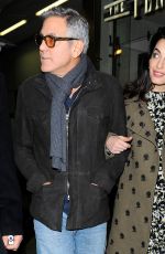 AMAL and George CLOONEY at St Pancras Eurostar in London 02/26/2017