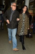 AMAL and George CLOONEY at St Pancras Eurostar in London 02/26/2017