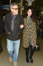 AMAL and George CLOONEY at St Pancras Eurostar in London 02/26/2017