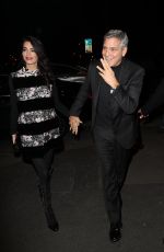 AMAL and George CLOONEY Leaves Laperouse Restaurant in Paris 02/25/2017