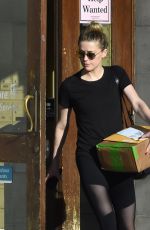 AMBER HEARD Leaves a Ups Store in West Hollywood 02/04/2017
