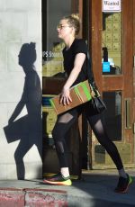 AMBER HEARD Leaves a Ups Store in West Hollywood 02/04/2017