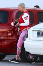 AMBER ROSE Arrives at a Dance Class in Calabasas 02/25/2017
