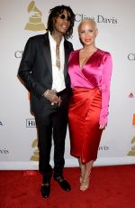 AMBER ROSE at Clive Davis Pre-grammy Party in Los Angeles 02/11/2017