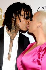 AMBER ROSE at Clive Davis Pre-grammy Party in Los Angeles 02/11/2017