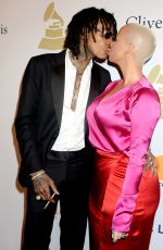 AMBER ROSE at Clive Davis Pre-grammy Party in Los Angeles 02/11/2017