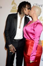 AMBER ROSE at Clive Davis Pre-grammy Party in Los Angeles 02/11/2017