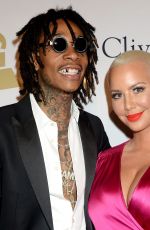 AMBER ROSE at Clive Davis Pre-grammy Party in Los Angeles 02/11/2017