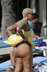 AMBER ROSE in Bikini at a Beach in Honolulu 01/31/2017
