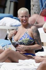 AMBER ROSE in Bikini at a Beach in Honolulu 01/31/2017
