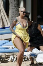 AMBER ROSE in Bikini at a Beach in Honolulu 01/31/2017