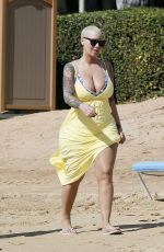 AMBER ROSE in Bikini at a Beach in Honolulu 01/31/2017