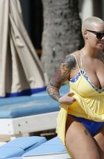 AMBER ROSE in Bikini at a Beach in Honolulu 01/31/2017
