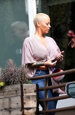 AMBER ROSE Out and About in Los Angeles 02/10/2017