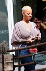 AMBER ROSE Out and About in Los Angeles 02/10/2017