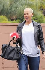 AMBER ROSE Out and About in Tarzana 02/06/2017