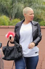AMBER ROSE Out and About in Tarzana 02/06/2017