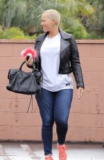AMBER ROSE Out and About in Tarzana 02/06/2017