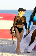 ANDREA GAVIRIA in Bikini on the Beach in Miami 02/25/2017