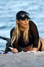 ANDREA GAVIRIA in Bikini on the Beach in Miami 02/25/2017