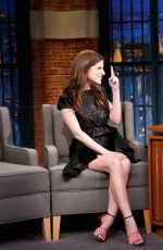 ANNA KENDRICK at Late Night with Seth Meyers 02/20/2017
