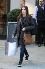 ANNA KENDRICK Out and About in New York 02/20/2017