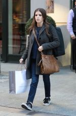 ANNA KENDRICK Out and About in New York 02/20/2017