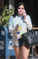 ARIEL WINTER in Denim Shorts Out in Studio City 02/13/2017